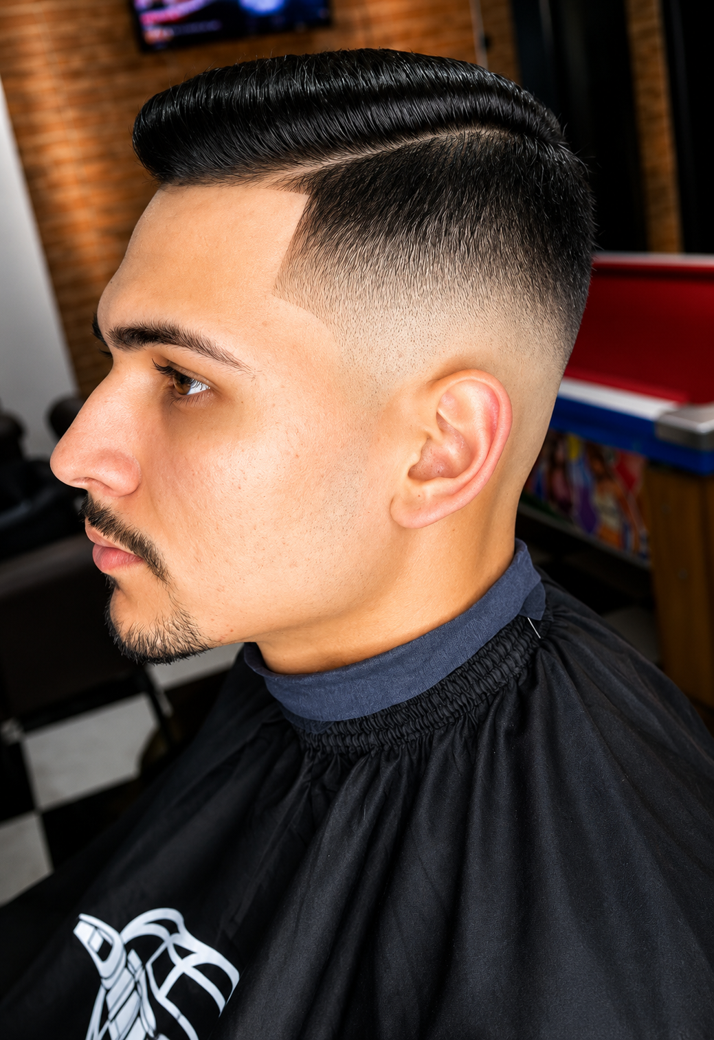 Corte com transição na nuca